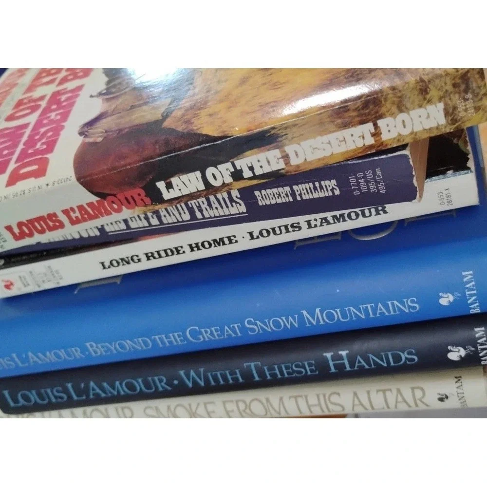 Louis L'Amour Western Lot Of 6‎ 3 Hb/3pb Vintage